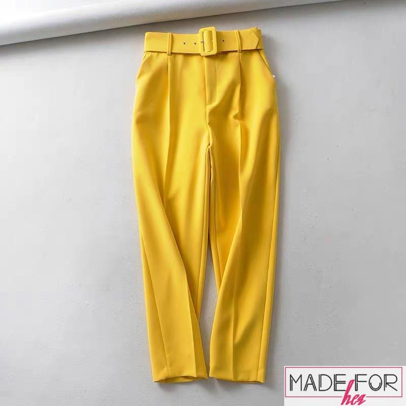 Aliya Hamidi In Our Belted High Waisted Pants - Made For Her Label