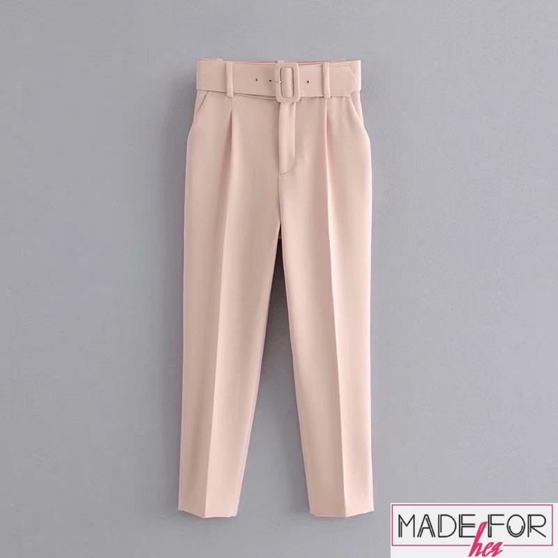 Aliya Hamidi In Our Belted High Waisted Pants - Made For Her Label