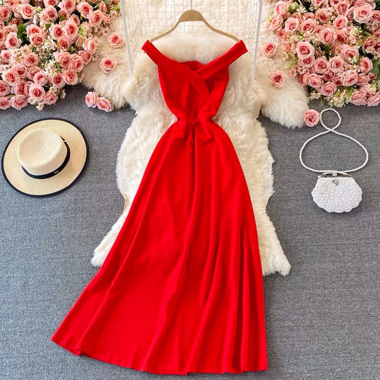 Valentino Maxi Off Shoulder Dress