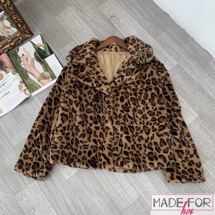 Original Picture Of Our Leopard Furr Coat - Made For Her Label