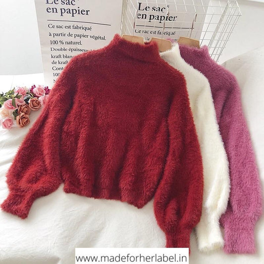 Belle Fur Sweater - Made For Her Label