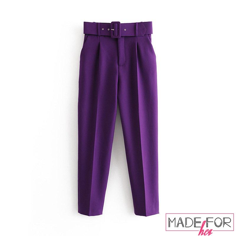 Aliya Hamidi In Our Belted High Waisted Pants - Made For Her Label