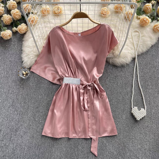 Negro Satin Top - Made For Her Label