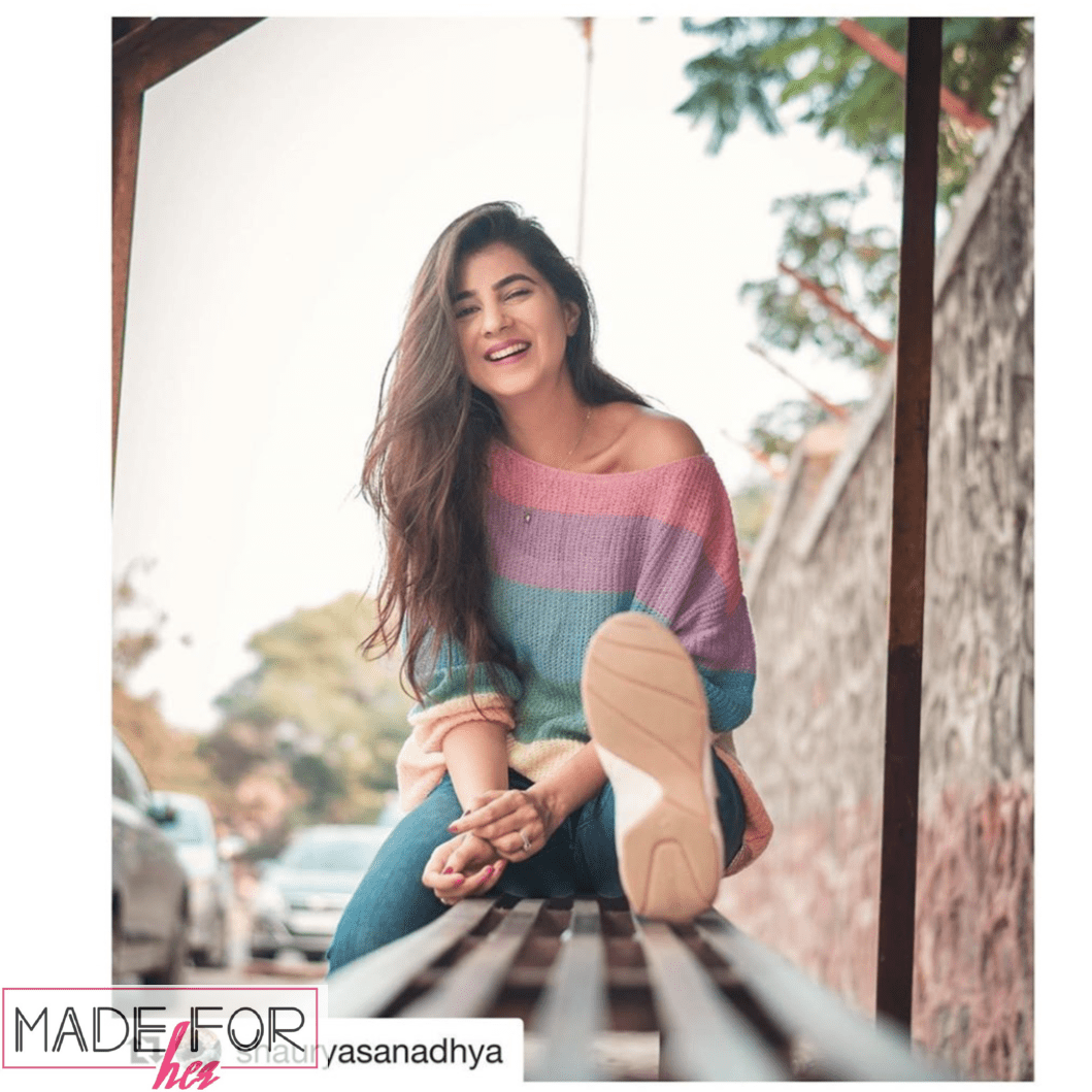 Shaurya Sanadhya In Our  Rainbow Colourful Pullover - Made For Her Label