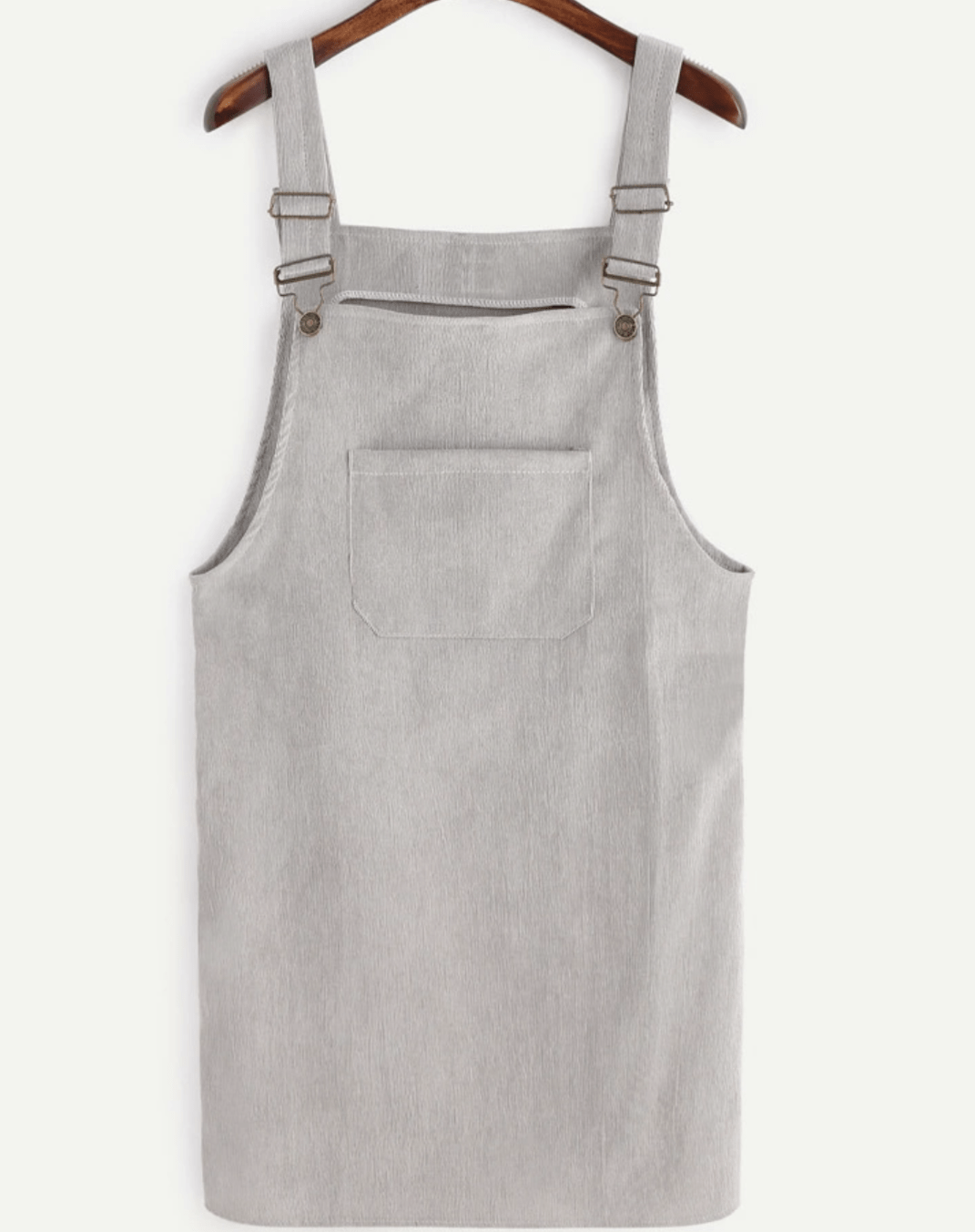 Front Pocket Corduroy Overall Dress - Made For Her Label