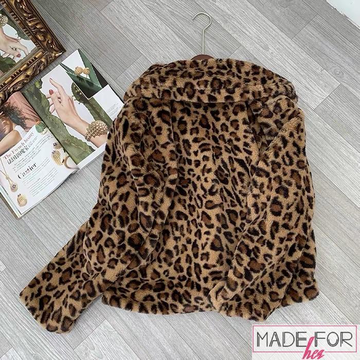 Original Picture Of Our Leopard Furr Coat - Made For Her Label