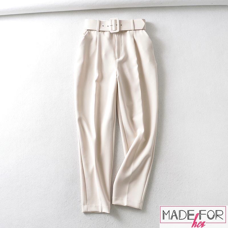 Aliya Hamidi In Our Belted High Waisted Pants - Made For Her Label