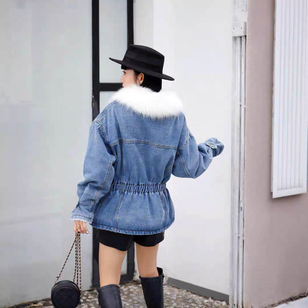 Fur Denim Jacket – STREET NINE FASHIONS