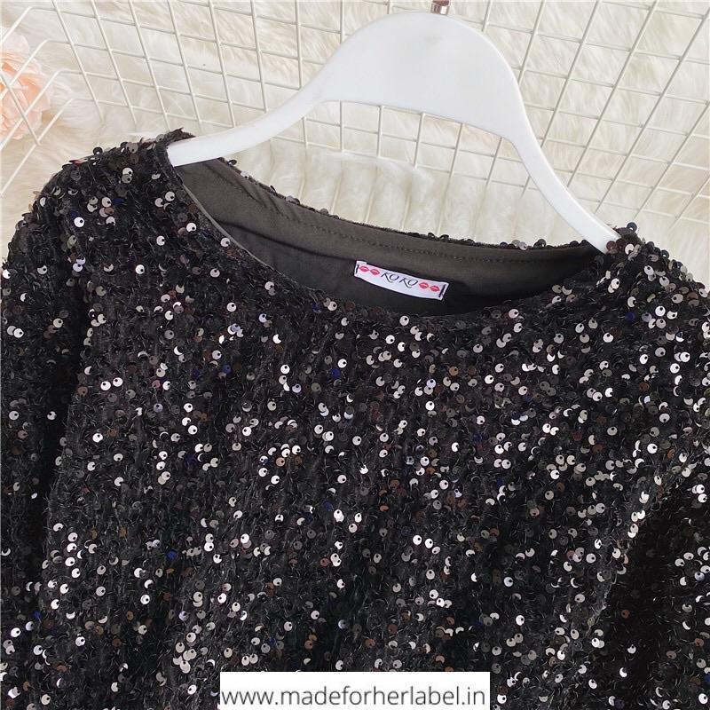Gloria Sequin Blouse - Made For Her Label