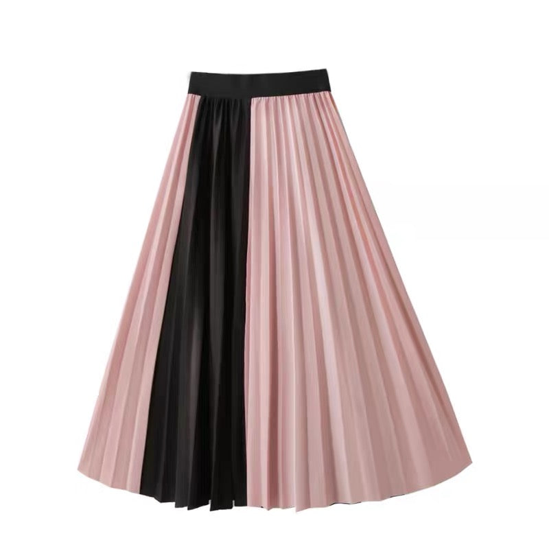 Duo Tone Pleated Skirt