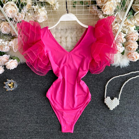 Organza Butterfly Sleeve Bodysuit - Made For Her Label