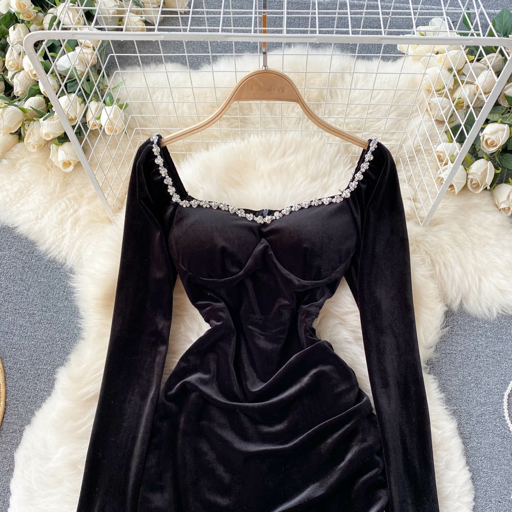 velvet dress neck designs 7 Velvet dress designs ideas